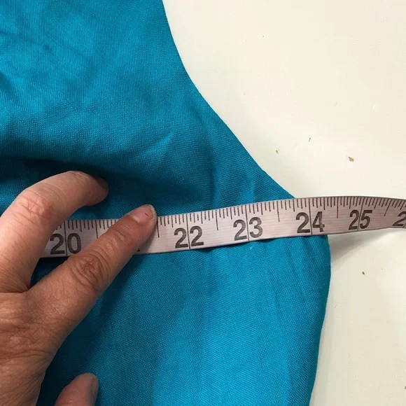 Jessica London Teal V-Neck Sheath Dress size 18 - Picture 12 of 13